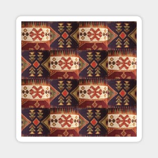 Armenian Traditional Woven Folk Art Fabric Magnet