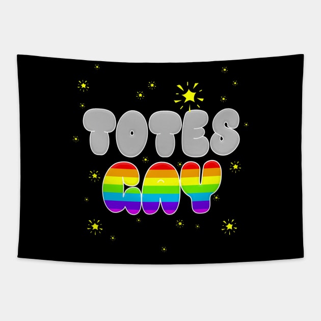 Totes Gay Pride Tapestry by DankFutura