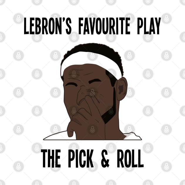 Funny NBA Meme - Lebron Digs His Nose - Pick & Roll Meme by BuzzerBeater00