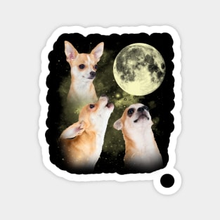 Chihuahuas The Moon Classic Dog Breed Magnet