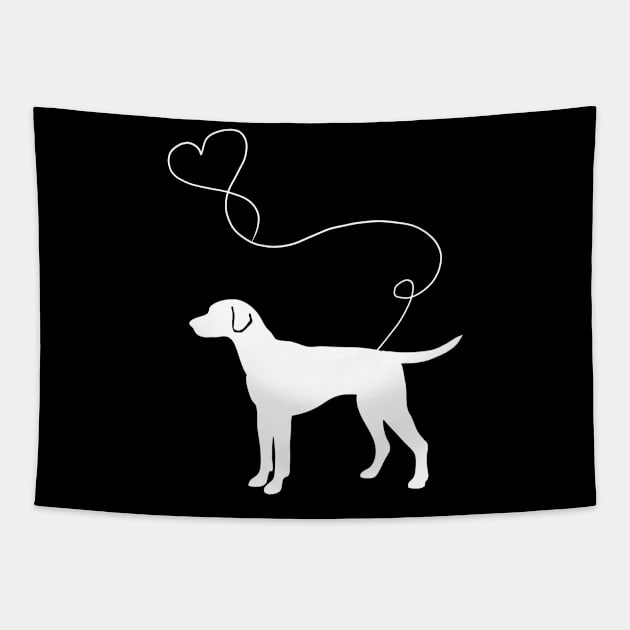 dog cute vizsla heart Tapestry by LiFilimon