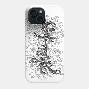 Abstract doodle splash art Phone Case