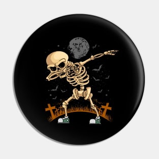 Halloween Dabbing Skeleton Pin