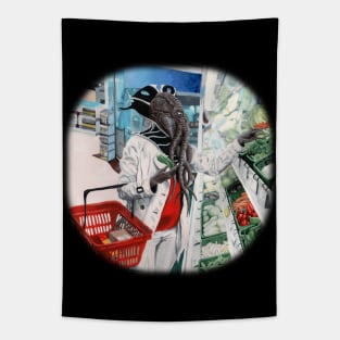 Mind Flayer Grocery Store Fantasy Artwork Tapestry