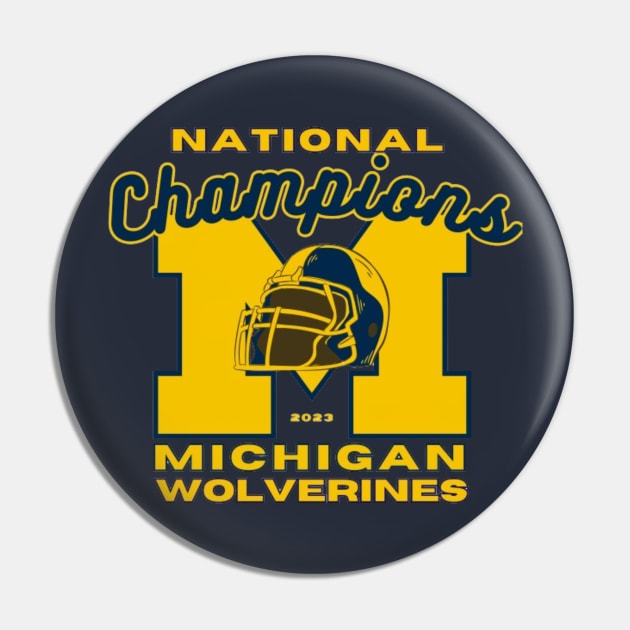 Michigan Wolverines National Champions 2023 Pin by Alexander S.