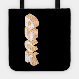 Retro Isometric Duck Sign Tote