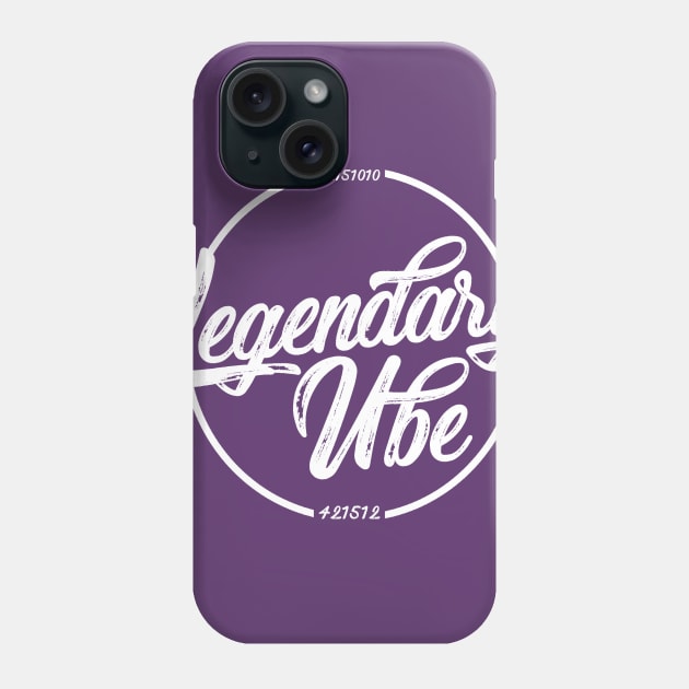 Legendary Ube Flagship Tee (White Logo) Phone Case by LegendaryUbe