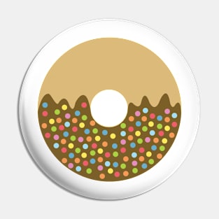 Donut Art Chocolate with Sprinkles Pin