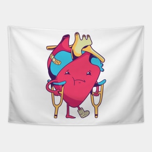 Funny Broken Heart Valentine Day For men women Girls Gifts Tapestry