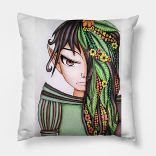 Angry Anime Boy Pillow