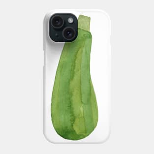 Green cute zucchini Phone Case