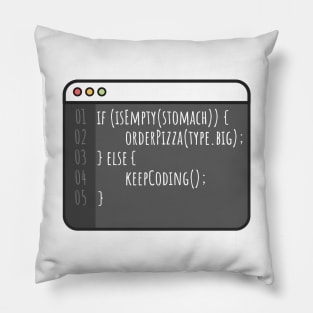 Developer isEmpty stomach - pizza Pillow