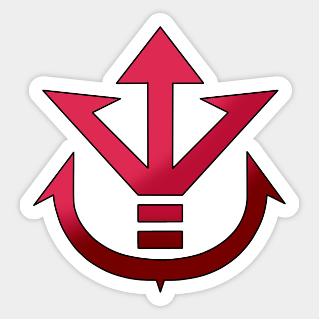 Saiyan Royale Symbol Dragon Ball Sticker Teepublic
