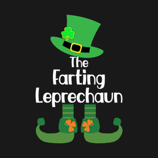 The Farting Leprechaun Family St Patrick's Day Party Pajama T-Shirt