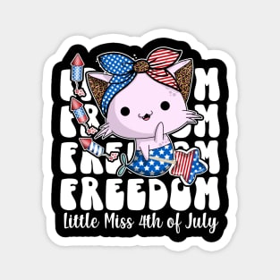 Little miss 4th of July Magnet
