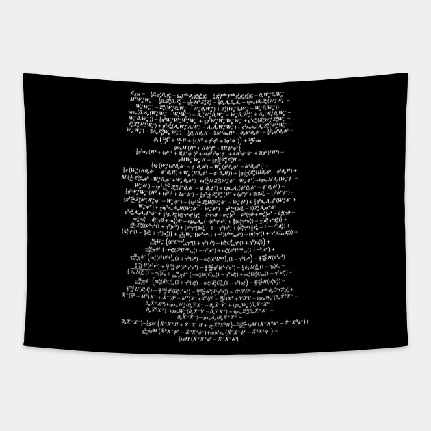 Standard Model Lagrangian Higgs Boson Formula Physics Teacher Tapestry by TheCreekman