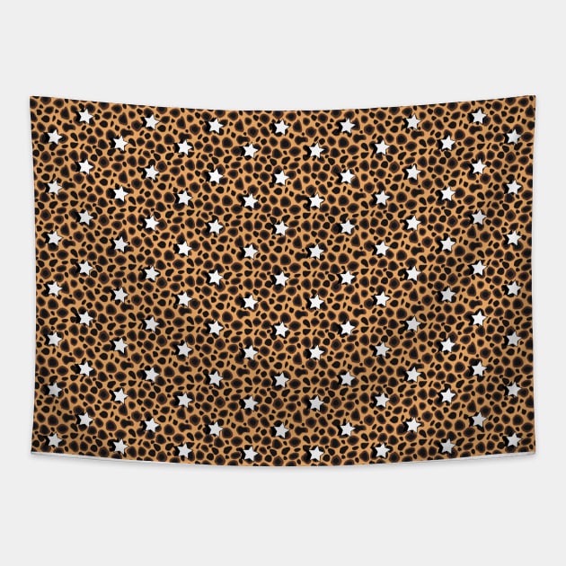 Cheetah Animal Print Retro Aesthetic Stars / VSCO stars Tapestry by YourGoods