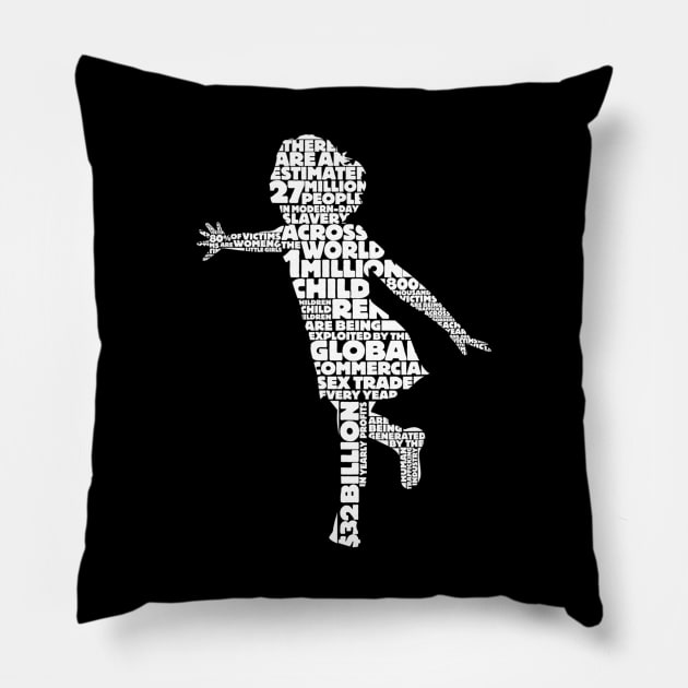 Human Trafficking Awareness Pillow by Carmenshutter