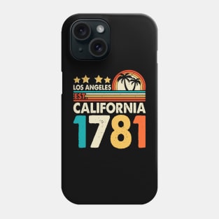 Los Angeles California 1781 T Shirt For Women Men Phone Case