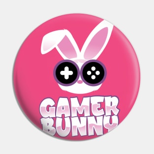 Gamer Bunny Pin