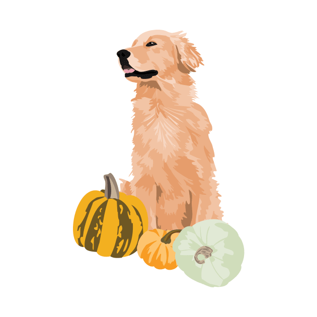 Golden Retriever Fall 3 by TeriMartin