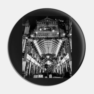 Leadenhall Market Black and White Pin