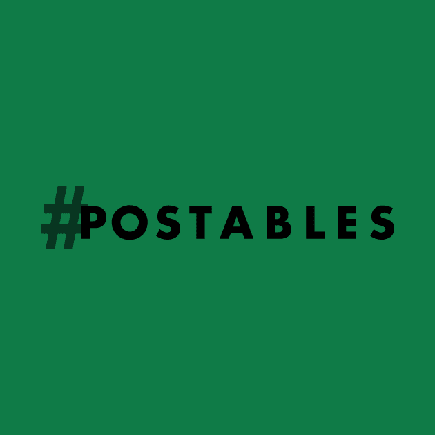 #POstable Hashtag (dark) by Hallmarkies Podcast Store