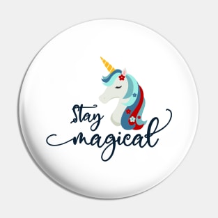 Christmas Unicorn: Stay Magical Pin