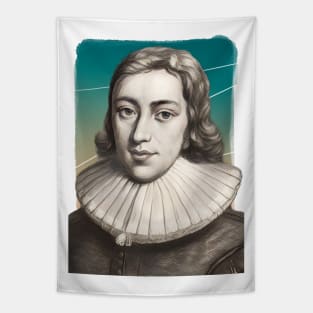 English Poet John Milton illustration Tapestry