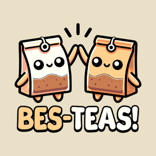 Bes-teas! Cute Teabag Pun Cartoon T-Shirt