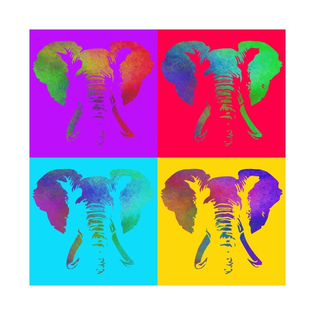 Pop Art - African Elephant by Naves