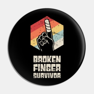 Survivor - Get Well Gift Fractured Broken Finger Pin