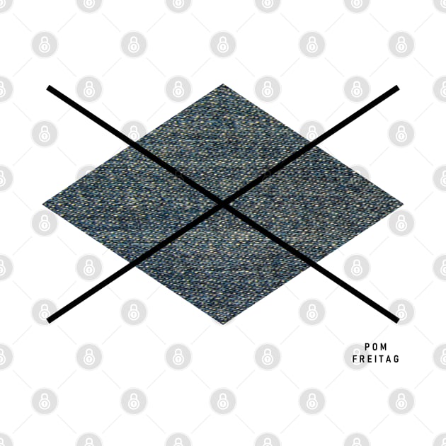 Big denim argyle diamond : by Annie Pom Freitag