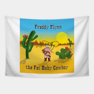 Fat Baby Cowboy Open Range Tapestry