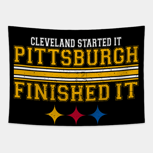 Pittsburgh Finished It Tapestry by Attia17