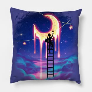 Paint The Moon Cloud Pillow