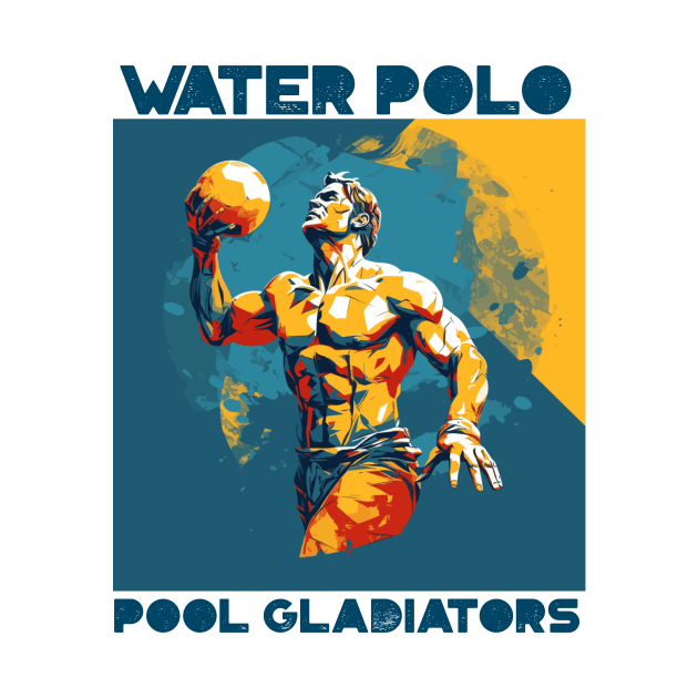 pool gladiators, waterpolo design v4 by H2Ovib3s