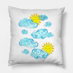 Fairytale Weather Forecast Print Pillow