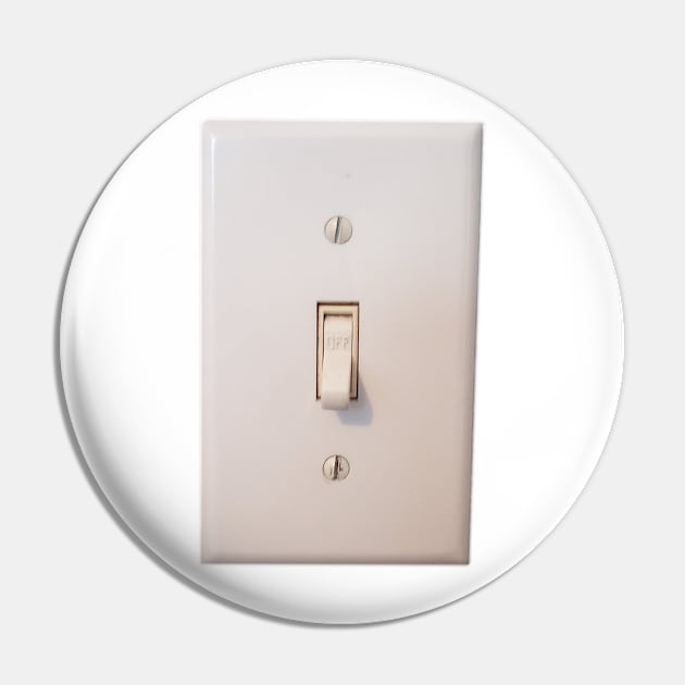 Photograph of Light Switch Turned Off Pin by MacSquiddles