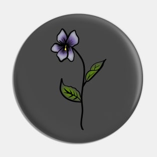 February birth flower: violet Pin