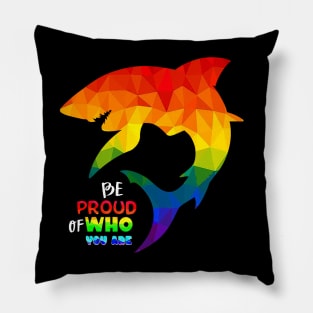 Rainbow Shark Pillow