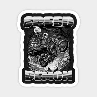 Speed Demon Motorcycle Magnet