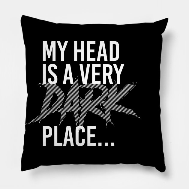 DARK PLACE Pillow by azified