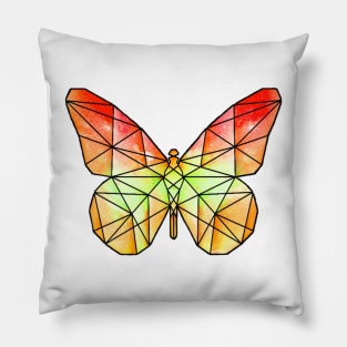 Orange Butterfly Pillow