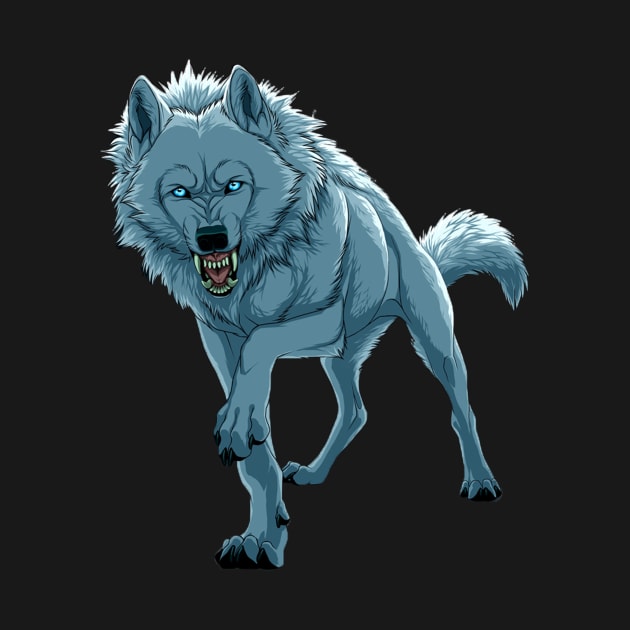 WILD WOLF STICKER - ANIMALS by JMPrint