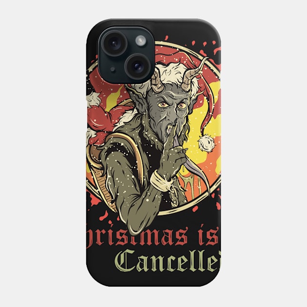 Christmas is cancelled Phone Case by Greendevil