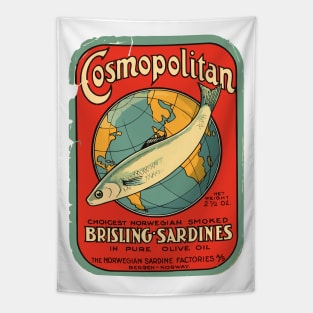Cosmopolitan Norwegian Smoked Sardines Tapestry