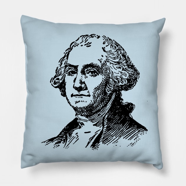 George Washington Pillow by impacteesstreetwear