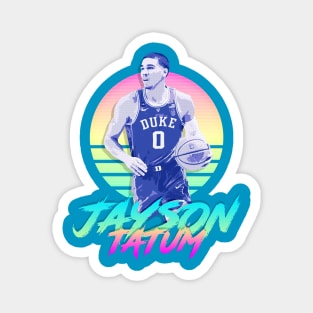 Jayson Tatum Retro Futuristic Aesthetic Magnet