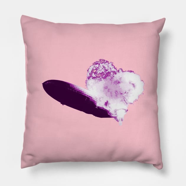 hindenburg pink Pillow by DrTigrou